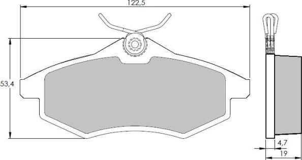 NAKATA NKF 1216P - Тормозные колодки, дисковые, комплект autospares.lv