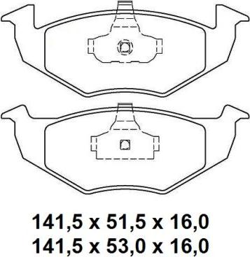 NAKATA NKF 1287P - Тормозные колодки, дисковые, комплект autospares.lv