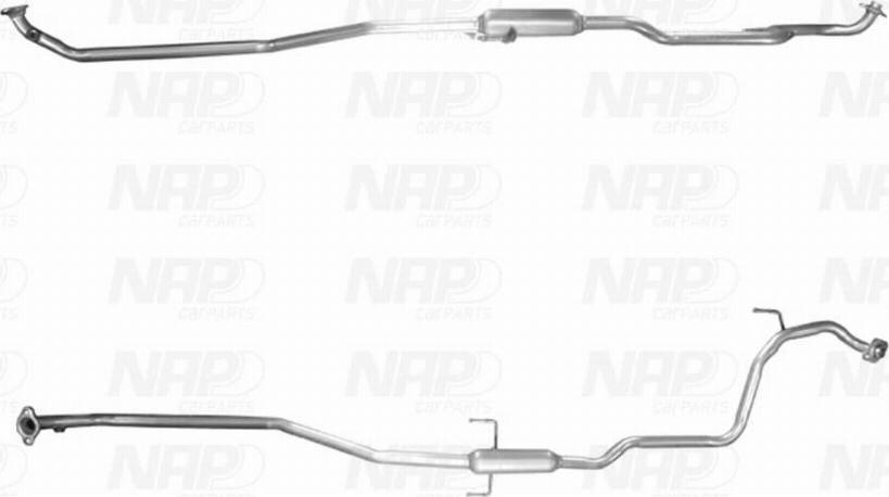 NAP CAC10657 - Труба выхлопного газа autospares.lv
