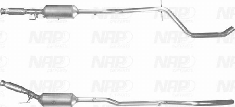 NAP CAD10553 - Сажевый / частичный фильтр, система выхлопа ОГ autospares.lv