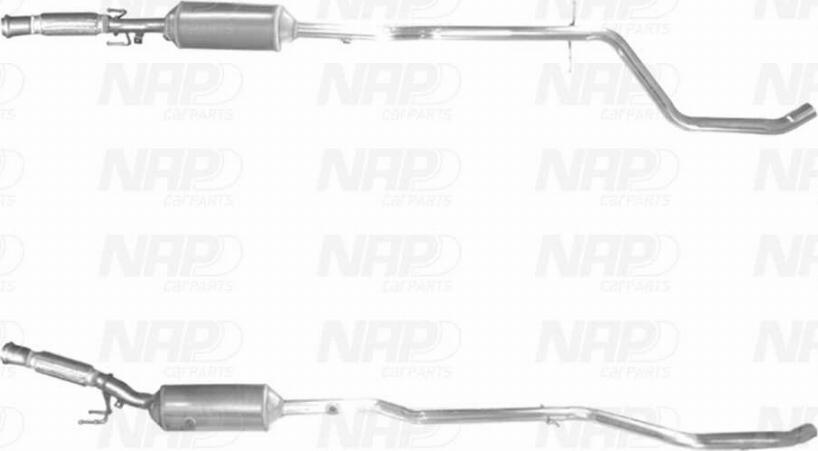 NAP CAD10561 - Сажевый / частичный фильтр, система выхлопа ОГ autospares.lv