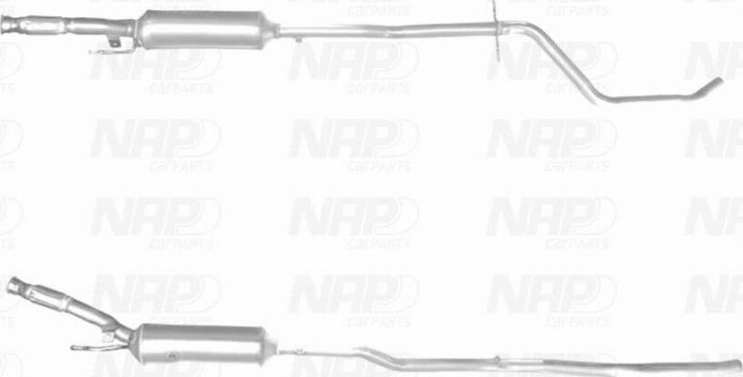 NAP CAD10563 - Сажевый / частичный фильтр, система выхлопа ОГ autospares.lv