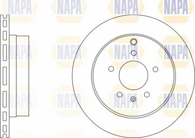 NAPA NBD5449 - Тормозной диск autospares.lv