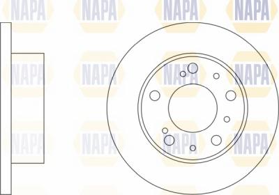 NAPA NBD5454 - Тормозной диск autospares.lv