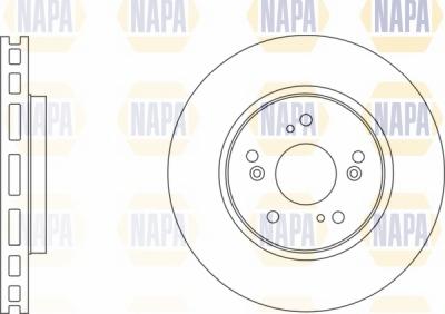 NAPA NBD5455 - Тормозной диск autospares.lv