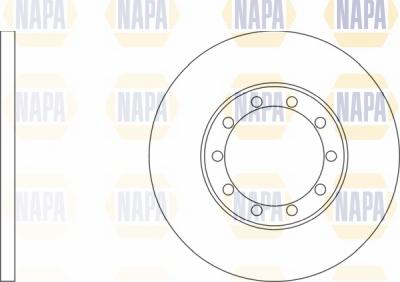 NAPA NBD5405 - Тормозной диск autospares.lv