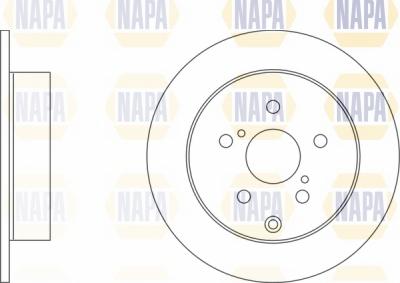 NAPA NBD5401 - Тормозной диск autospares.lv