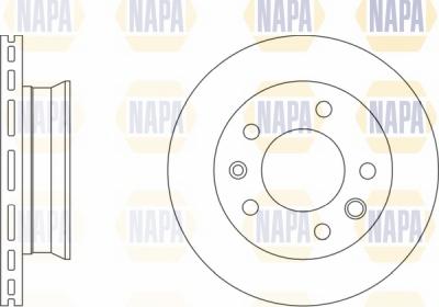 NAPA NBD5434 - Тормозной диск autospares.lv
