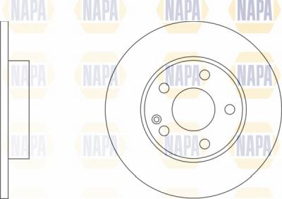 NAPA NBD5433 - Тормозной диск autospares.lv