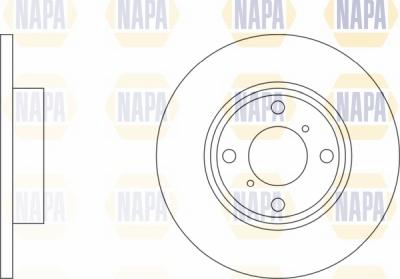 NAPA NBD5426 - Тормозной диск autospares.lv