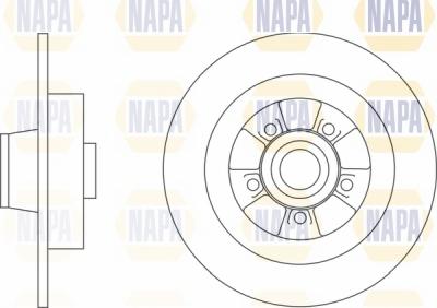 NAPA NBD5479 - Тормозной диск autospares.lv