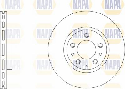 NAPA NBD5595 - Тормозной диск autospares.lv