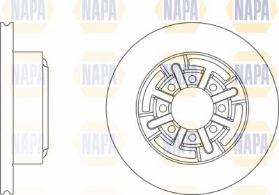 NAPA NBD5565 - Тормозной диск autospares.lv