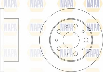 NAPA NBD5501 - Тормозной диск autospares.lv