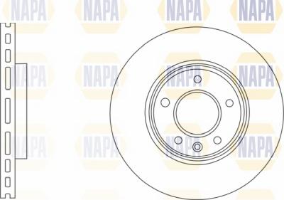 NAPA NBD5508 - Тормозной диск autospares.lv