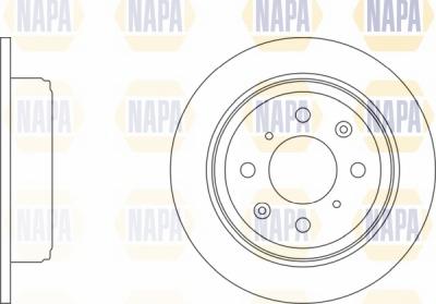 NAPA NBD5585 - Тормозной диск autospares.lv