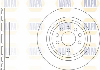 NAPA NBD5586 - Тормозной диск autospares.lv