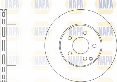 NAPA NBD5539 - Тормозной диск autospares.lv
