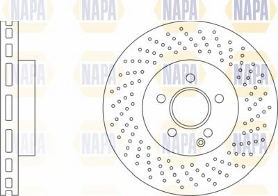 NAPA NBD5534 - Тормозной диск autospares.lv