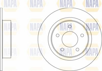 NAPA NBD5530 - Тормозной диск autospares.lv