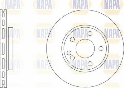 NAPA NBD5533 - Тормозной диск autospares.lv
