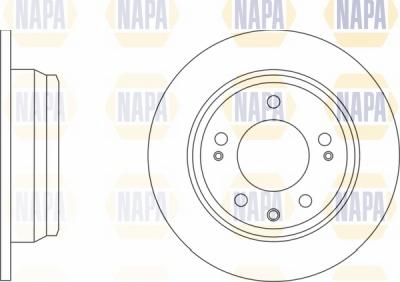NAPA NBD5520 - Тормозной диск autospares.lv