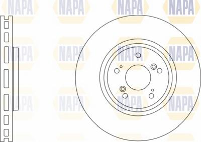 NAPA NBD5652 - Тормозной диск autospares.lv