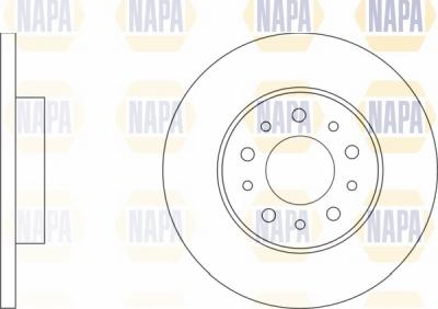 NAPA NBD5661 - Тормозной диск autospares.lv