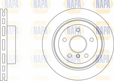 NAPA NBD5600 - Тормозной диск autospares.lv