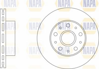 NAPA NBD5688 - Тормозной диск autospares.lv