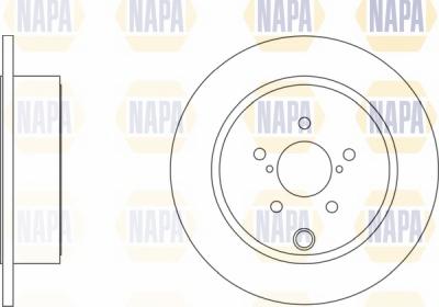 NAPA NBD5631 - Тормозной диск autospares.lv