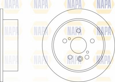 NAPA NBD5620 - Тормозной диск autospares.lv