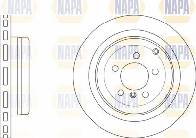 NAPA NBD5622 - Тормозной диск autospares.lv