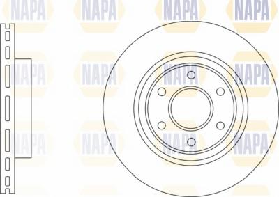 NAPA NBD5678 - Тормозной диск autospares.lv