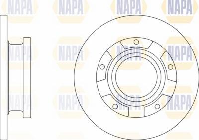 NAPA NBD5447 - Тормозной диск autospares.lv