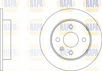 NAPA NBD5011 - Тормозной диск autospares.lv