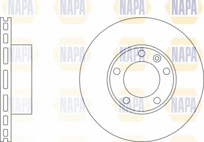 NAPA NBD5013 - Тормозной диск autospares.lv
