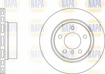 NAPA NBD5084 - Тормозной диск autospares.lv