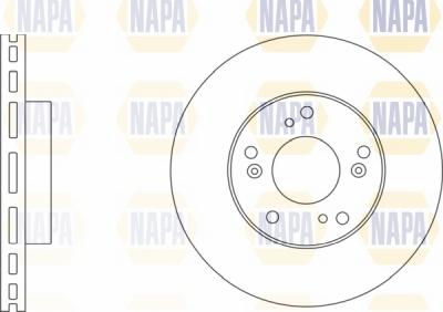 NAPA NBD5031 - Тормозной диск autospares.lv