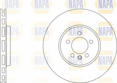 NAPA NBD5194 - Тормозной диск autospares.lv