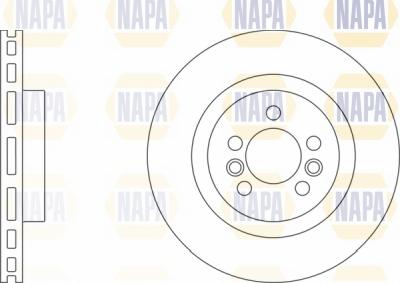 NAPA NBD5192 - Тормозной диск autospares.lv
