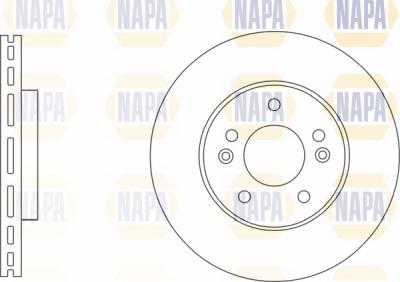 NAPA NBD5159 - Тормозной диск autospares.lv