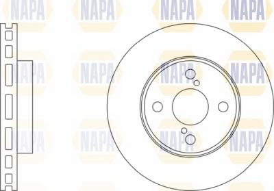 NAPA NBD5163 - Тормозной диск autospares.lv