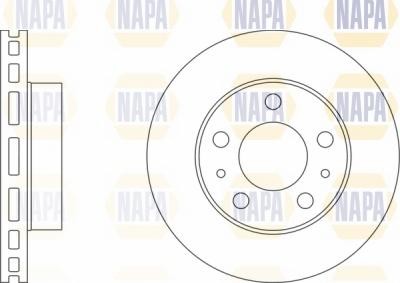 NAPA NBD5162 - Тормозной диск autospares.lv