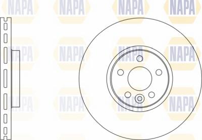 NAPA NBD5115 - Тормозной диск autospares.lv