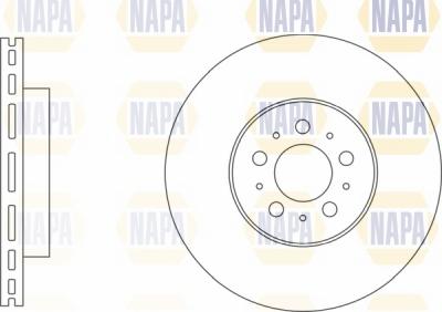 NAPA NBD5110 - Тормозной диск autospares.lv