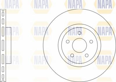 NAPA NBD5134 - Тормозной диск autospares.lv