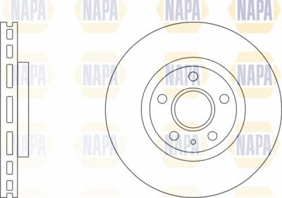 NAPA NBD5132 - Тормозной диск autospares.lv