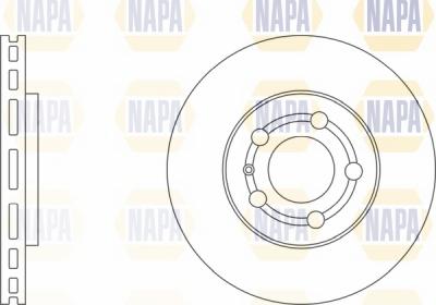 NAPA NBD5176 - Тормозной диск autospares.lv