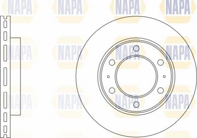 NAPA NBD5178 - Тормозной диск autospares.lv
